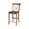 International Concepts 36 in. Solid Wood Round Extension Dining Table with 2 Counter Height Stools in Black/Distressed Oak K46-36RXT-23S4261322 - alternate 4